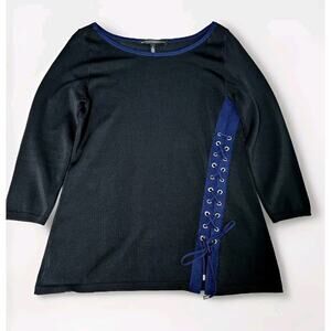 White House Black Market Womens Blouse Multicolor Size Small Rayon Blend Stretch